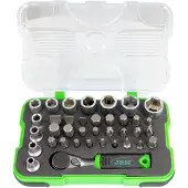 JBM 1/4´´ Spärrskaftsats 38 Bitar