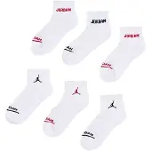 Jordan Ankelstrumpor - 6-pack - Legend vadderad ankel - Vit - - 37/40 - Strumpor