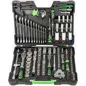 JBM Tool Case With Zinc Plated Sockets 132 Pieces Verktygssats