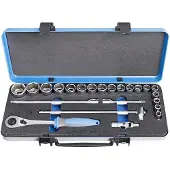 Unior Hylsats 1/2 10-32 mm (set om 23 delar) UNIOR
