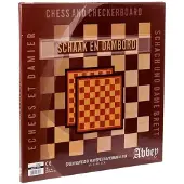 Abbey Draughts/chess Board Brädspel