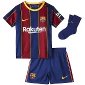 Nike Fc Barcelona 20/21 Breathe Hemma Kortärmad Junior Set