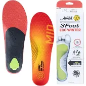 Sidas - Sulkter/innersulor till pjäxor - 3Feet Eco Winter Mid för UnisexAluminium - Storlek 39-41 - Orange