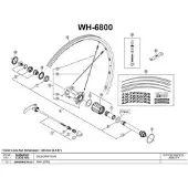 Shimano Ultegra 6800 C23 Tubeless Bakfälg