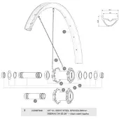 Mavic Deemax Dh 29 J-bent Eker 14 Enheter