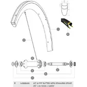 Mavic Cosmic Pro Carbon 2017-19 Framhjulsspekarna 14 Enheter
