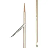 Picasso Gold Spring Steel Tricuspid Round Notch Spear 7.5 Mm Enkel Flopper Spjutaxel