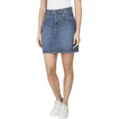 Pepe Jeans för kvinnor. PL90112444F0 Mini Kjol Rise blå (M), Casual, Bomull, Denim