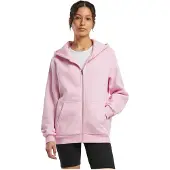 Build Your Brand Fluffy Sweatshirt Med Dragkedja