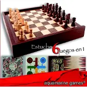 Aquamarine 6-i-1 Brädspel