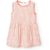 Boboli Poplin Striped ärmlös Klänning