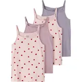 Name it Linnen - NkfStrap - 4-pack - Ballerina/Heart/Minnessak - - 4 år (104) - Linne