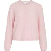 Vila Koftor / Cardigans / Västar VILORY O-NECK L/S KNIT kvinnor - Rosa - EU S