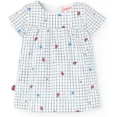 Boboli Poplin Check Kortärmad Klänning