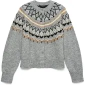 Vero Moda Kofta 'VMTAMMY' camel / gråmelerad / svart / vit