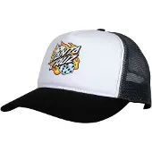 Santa Cruz Flaming Dice Dot Meshback Keps
