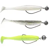 Swimy Pompei Shad+cheburashka Rig Mjukt Bete 7g 100 Mm 20 Enheter