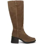 Timberland för kvinnor. TB0A43M8EIV1 Bellevaux höga stövlar i brunt läder (38.5 W), Hud, Karta, Zip, Casual