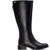 Carmela för kvinnor. 16264202-NEGRO Läderstövlar 162642 svart (36), Hud, 1 till 3 cm, Zip, Casual