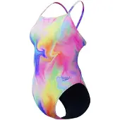 Speedo Printed V-back Baddräkt