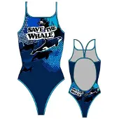 Turbo Save The Whale Baddräkt Med Tunna Band