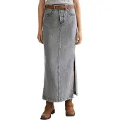 Scotch & Soda Black Denim Lång Kjol