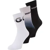 HUGO Rib Rising 10276024 Crew-strumpor 3 Par