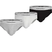 Calvin Klein 3 Pack Hip Briefs Icon Cotton Stretch