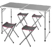 Aktive 63161 Fällbart Bord Med Bänkar