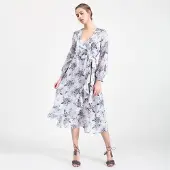 Smart & Joy Omlottklänning med blommönster