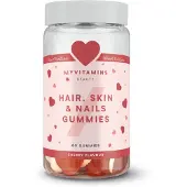 Myvitamins Hair, Skin & Nails Gummies – Layered Heart - 60gummies - Cherry