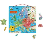 Janod Magnetic European Map Spanish Version Pedagogisk Leksak