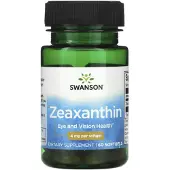 Swanson Health Zeaxantin, 4 mg, 60 mjuka kapslar