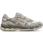 Asics för män. 1201A789 Sportskor Gel NYC vit grädde (41.5), Beige, Karta, Nyckelband, Casual, Deportivo, Löpning, Multisport