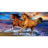 BrandMac 70 X 140 Cm-horses (110043) Handduk