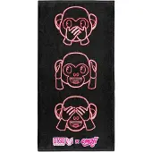Otso Emoji Monkey Neon Mikrofiberhandduk
