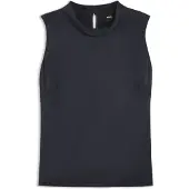 BOSS Sleeveless sateen top with keyhole rear closure