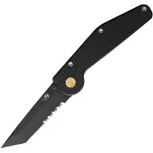 GT KNIVES Auto Button Lock Tanto Serrate