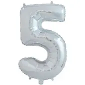 Barlife Ballong Nummer "5" 65 Cm