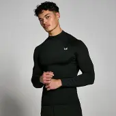 MP Men's Training High Neck Long Sleeve Baselayer – Black - XS