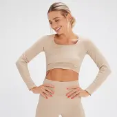 MP x Tatiana Seamless Long Sleeve Crop Top – Cream - L