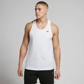 MP Men's Rest Day Stringer Vest – White - XS