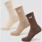 MP Unisex Crew Socks (3 Pack) - Neutral - UK 12-14