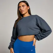 MP Women's Tempo Slouchy Cropped Long Sleeve Top – Grå - XL