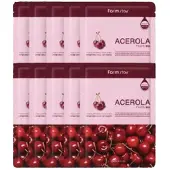 Farm Stay Visible Difference Mask Pack Acerola 23ml (3 Options) 10 sheets