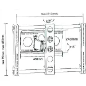 Dti Sop-3020 40-80´´ 75kg Tv-fäste
