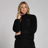MP Women's Funnel Neck 1/4 Zip Fleece – Black - XL
