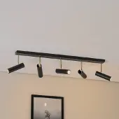 Luminex Taklampa Axion , dimbar, Svart, Vardagsrum / matsal, Metall, Taklampa