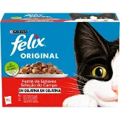 Purina Felix Original Sea Feast 12x85g Kattmat 6 Enheter