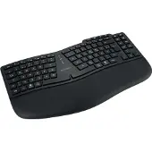 Kensington Pro Fit Ergo KB675 EQ - Tangentbord - uppladdningsbar - TKL - trådlös - 2.4 GHz, Bluetooth - svart